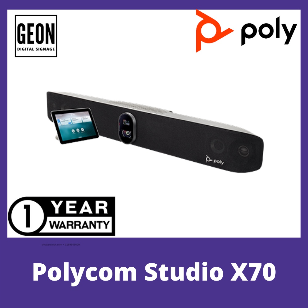 POLYCOM STUDIO X70 & TC8 Integrated Dual Cameras 4K+ Video System for
