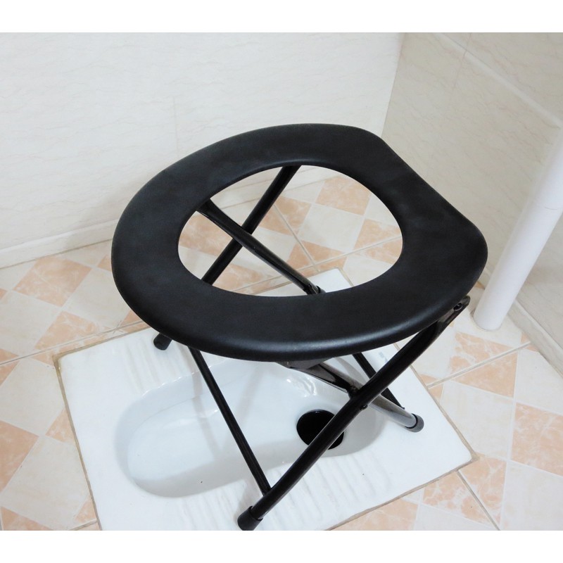 Kerusi Duduk Tandas Potty Chair Foldable Toilet Commode Chair Medical