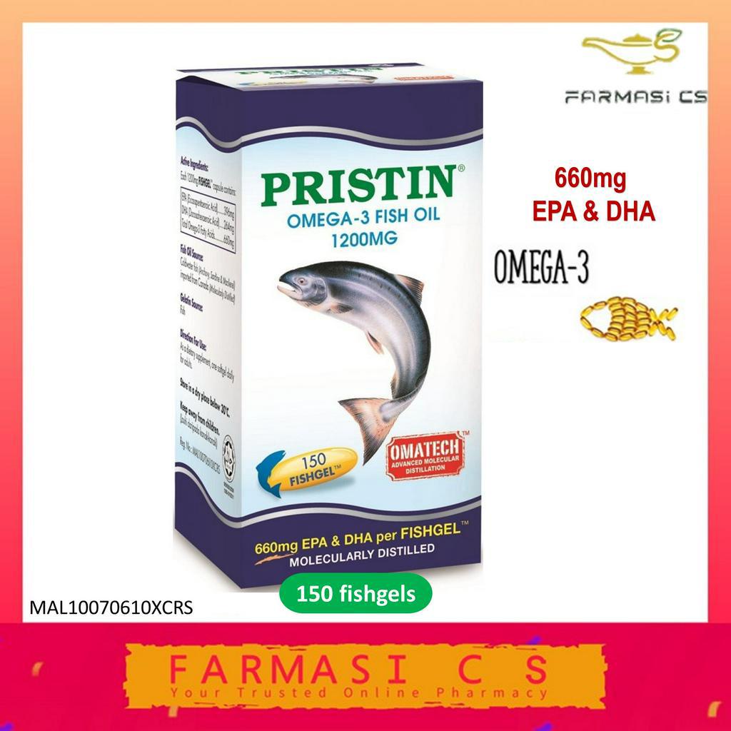 THC Pristin Omega3 Fish Oil 1200mg 150 Fishgels EXP03/2025 [ Omega3