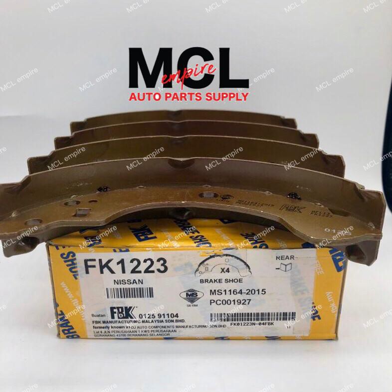 FBK Rear Brake Shoe FK1223 Nissan Sentra N16 Shopee Malaysia