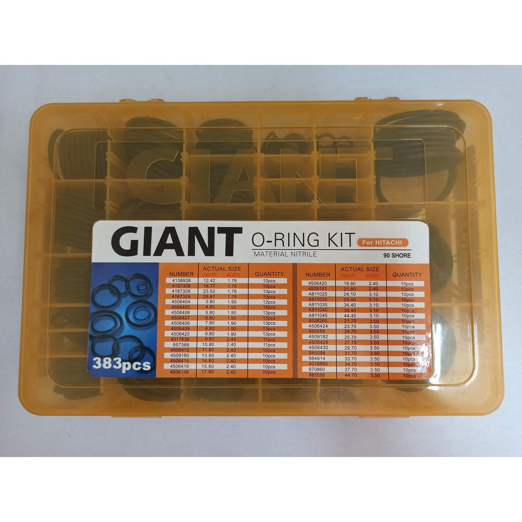 GIANT ORing Kit Box NBR90 HITACHI / CATERPILLAR / KOBELCO / KOMATSU