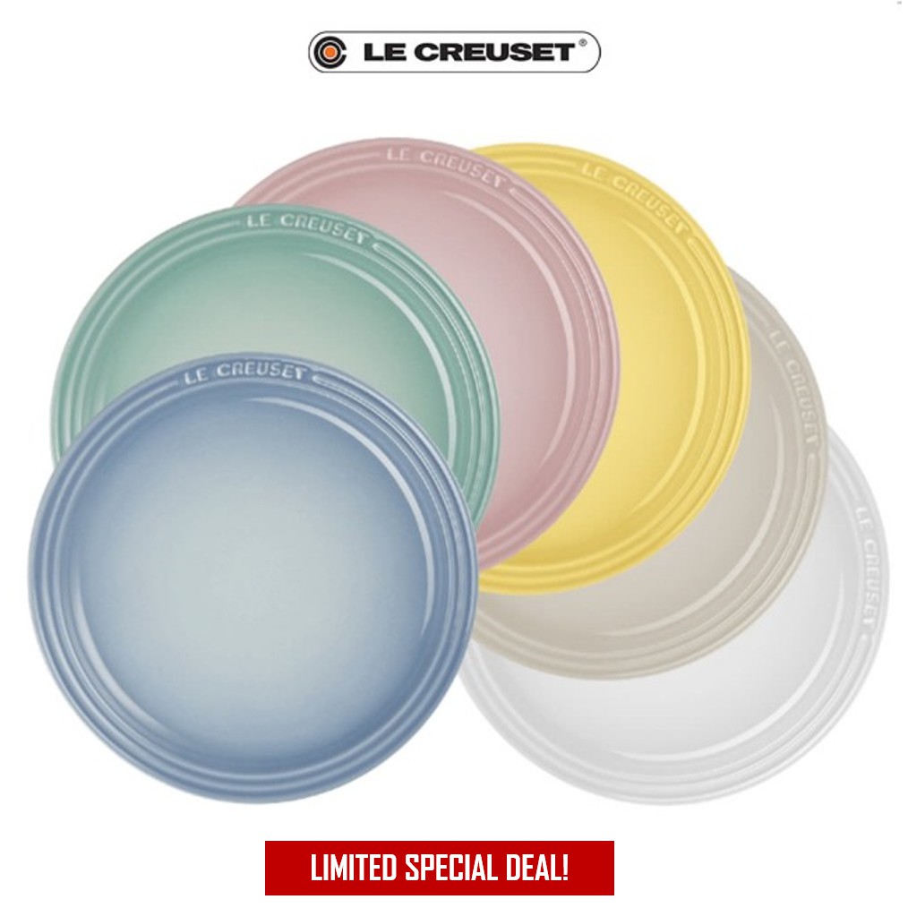 Le Creuset the Sorbet Collection Set of 6 Plates 18cm [Ready Stock