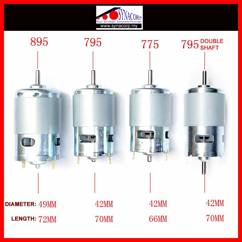 775 795 895 DC High Power DC Motor High Torque 1224VDC Shopee Malaysia