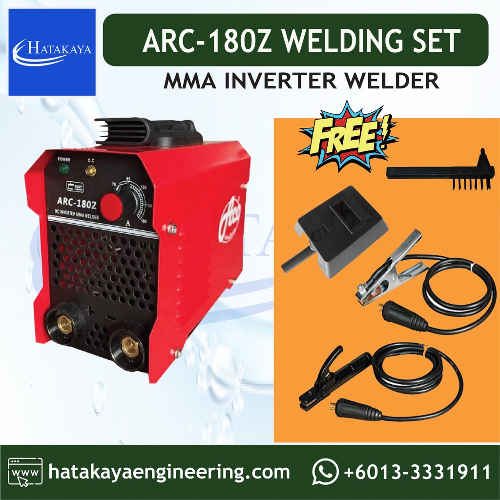 HTKY ACO Inverter Welding Machine ARC180Z Mini Portable IGBT Welder Set ARC Welding Rod Machine