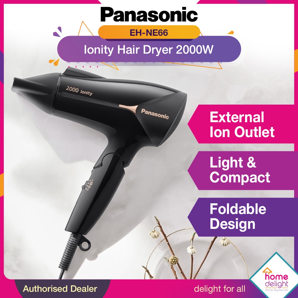 Panasonic Hair Dryer with Ionity 2000W [ EHNE66 / EHNE66K655 ] Shopee Malaysia