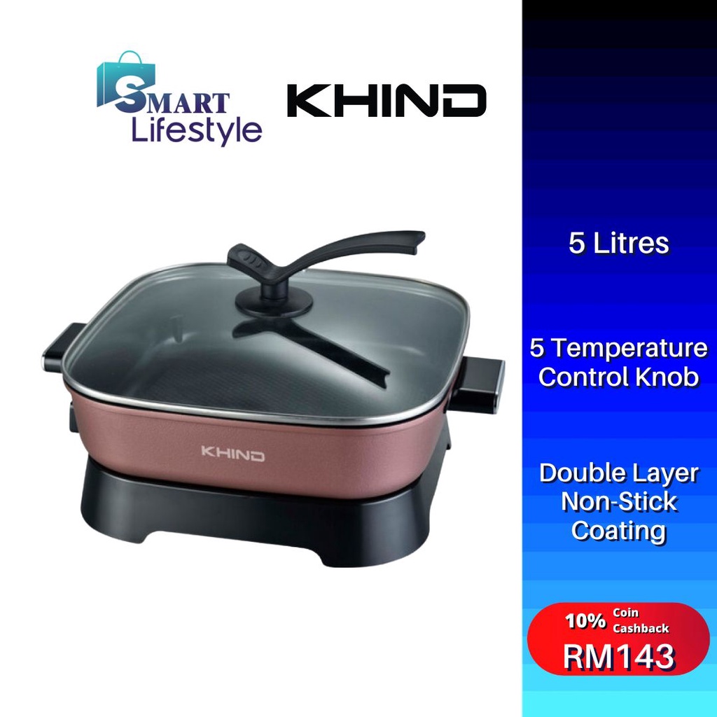 Khind Multifunction Electric Skillet (5L) HP7000 Shopee Malaysia