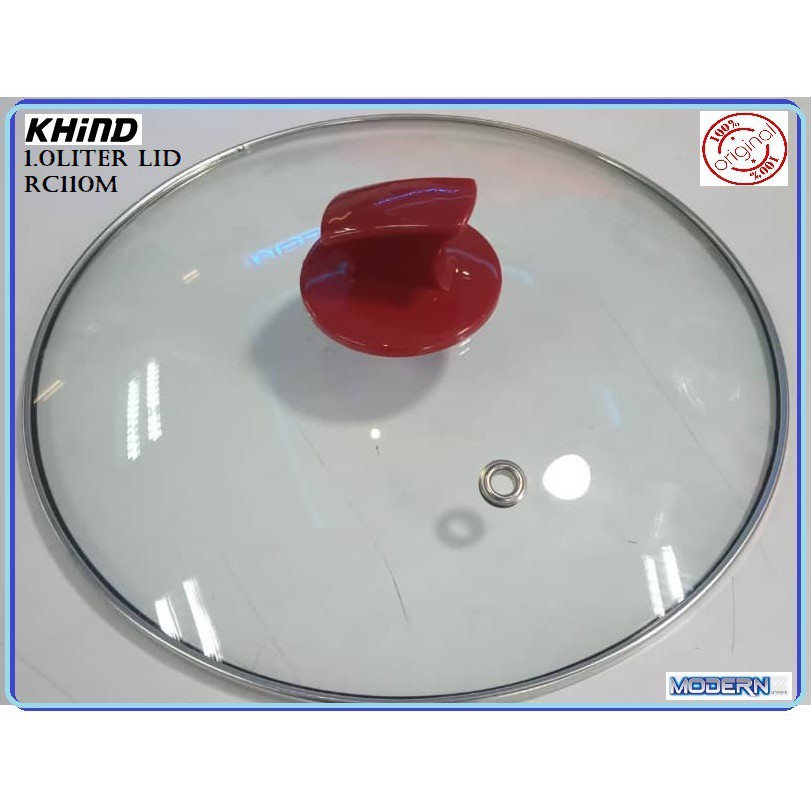 Khind Rice Cooker Glass Lid / 1.0L /1.8L/2.8L Glass Cover for RC 118M