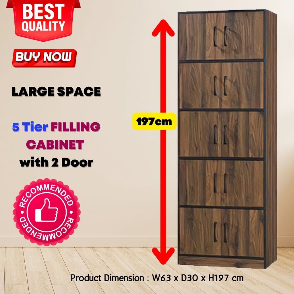 ROAM Rak Buku Bertutup Multipurpose File Rack Storage