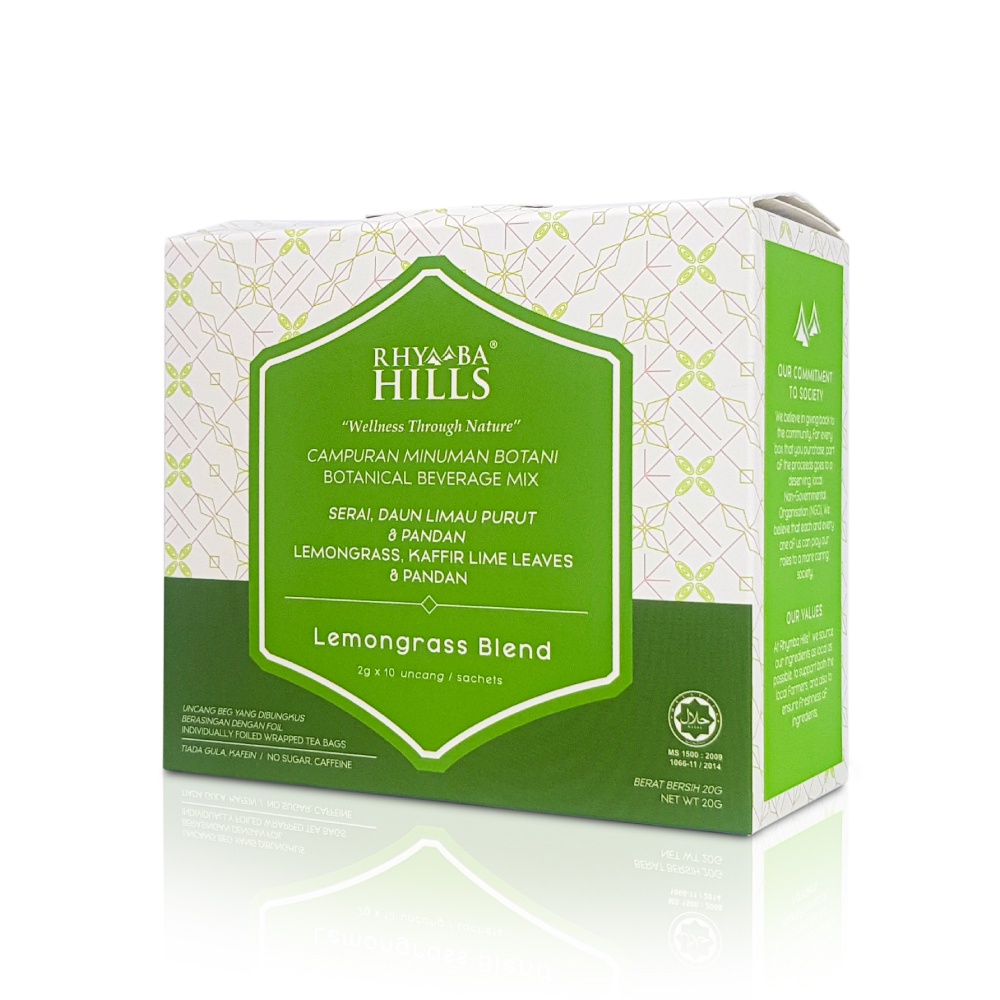 Rhymba Hills Lemongrass Blend Herbal Infused Tea 10 sachets/ 20 sachets