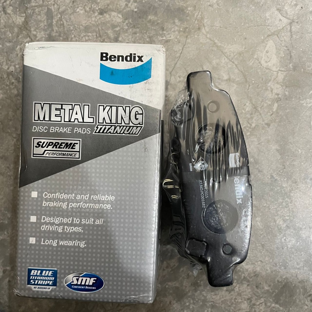 BENDIX METAL KING TITANIUM DISC BRAKE PAD REAR PROTON INSPIRA