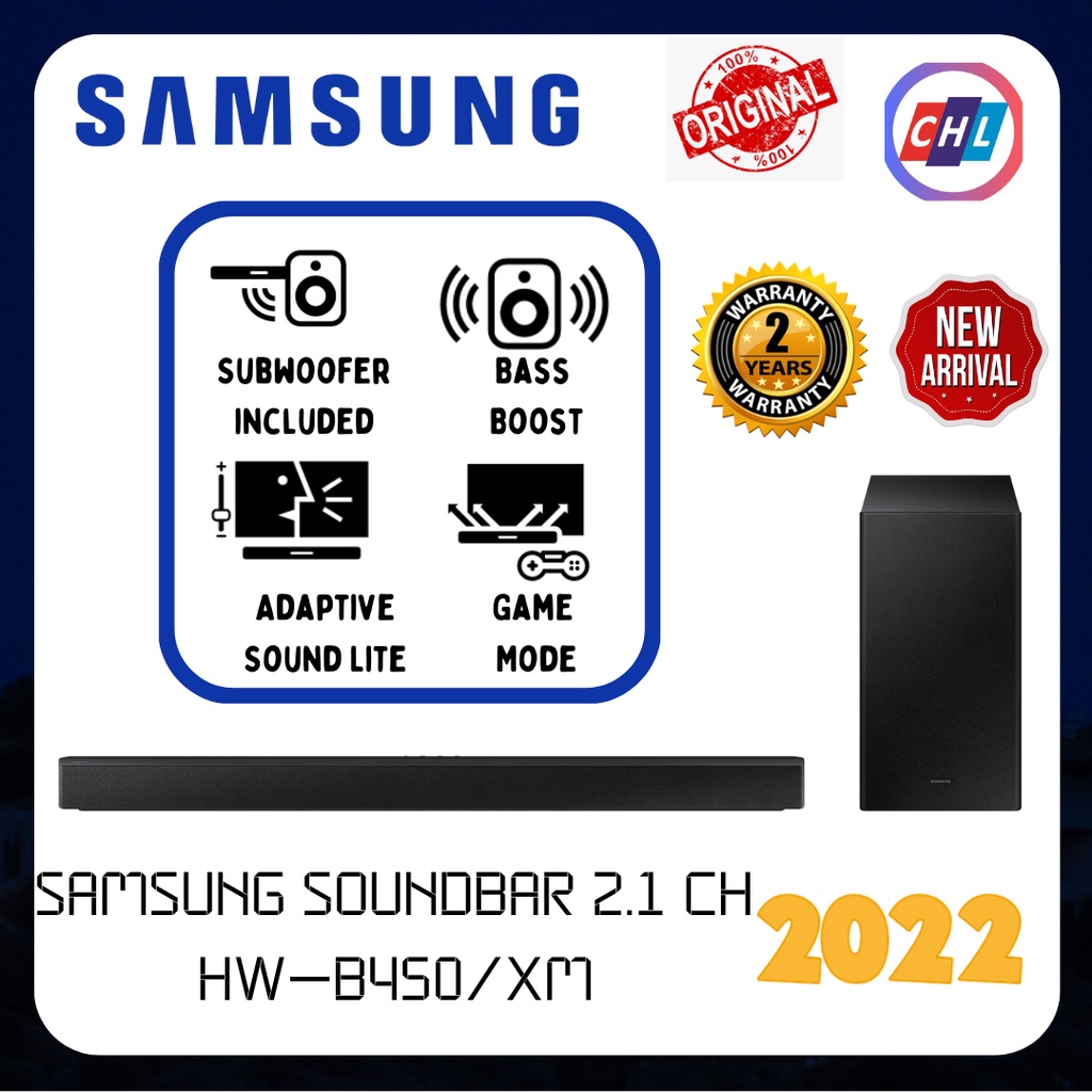 Samsung (Ready Stock) Soundbar with Wireless Subwoofer HWB450/XM