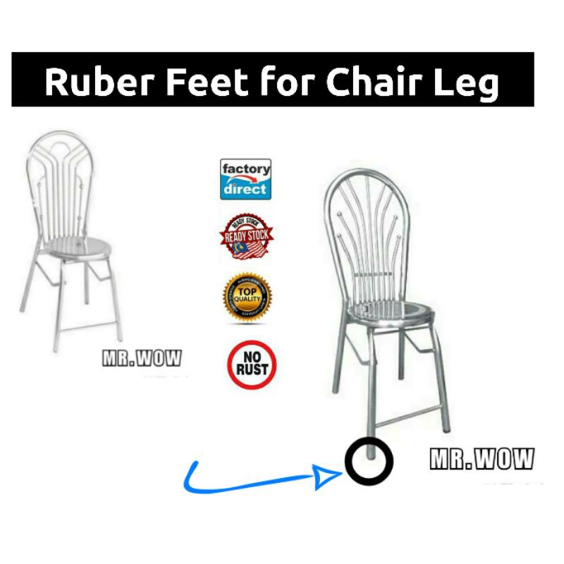 Rubber feet for chair leg Shopee Malaysia