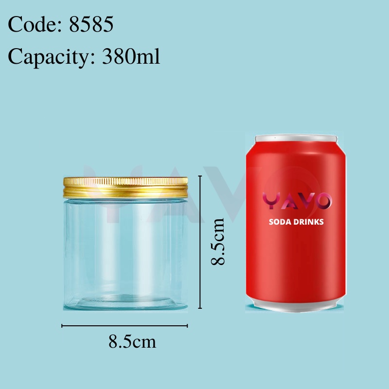 YAVO PET Plastic Jar balang bottle jar cookies jar bottle honey jar