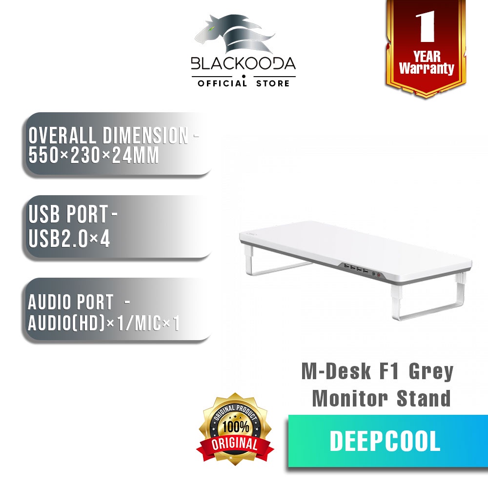 DEEPCOOL MDESK F1 MONITOR STAND F1 GREY Shopee Malaysia