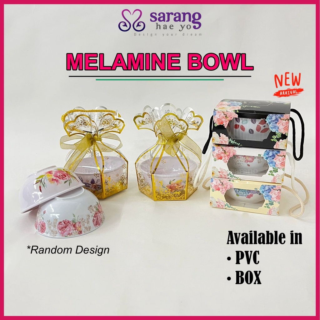Door Gift Murah Kahwin Melamine Bowl Mangkuk Plastic Goodies VIP Tunang
