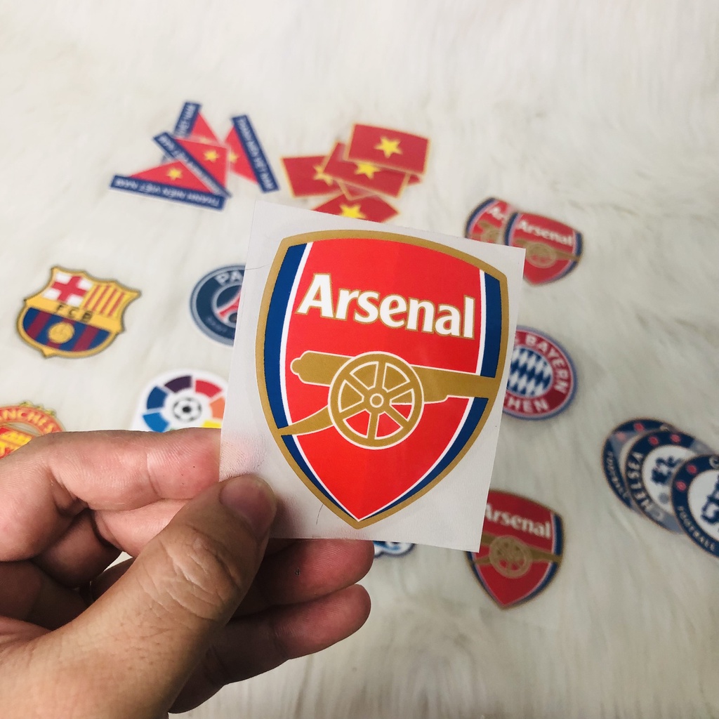 Arsenal Logo Pressed Football Shirt Arsenal Thermal Press decal Logo