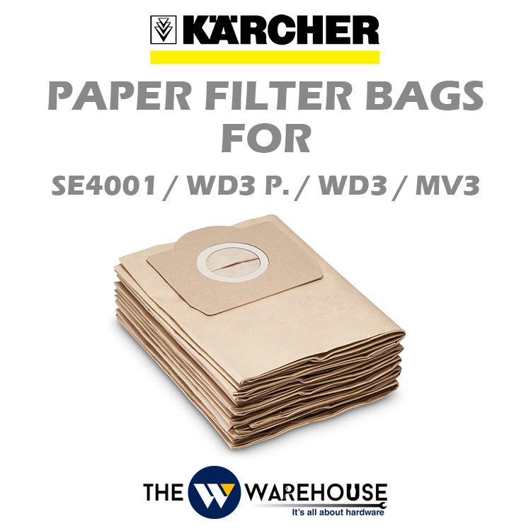 Karcher Paper Filter Bags for SE4001 / WD3P. / WD3 Shopee Malaysia