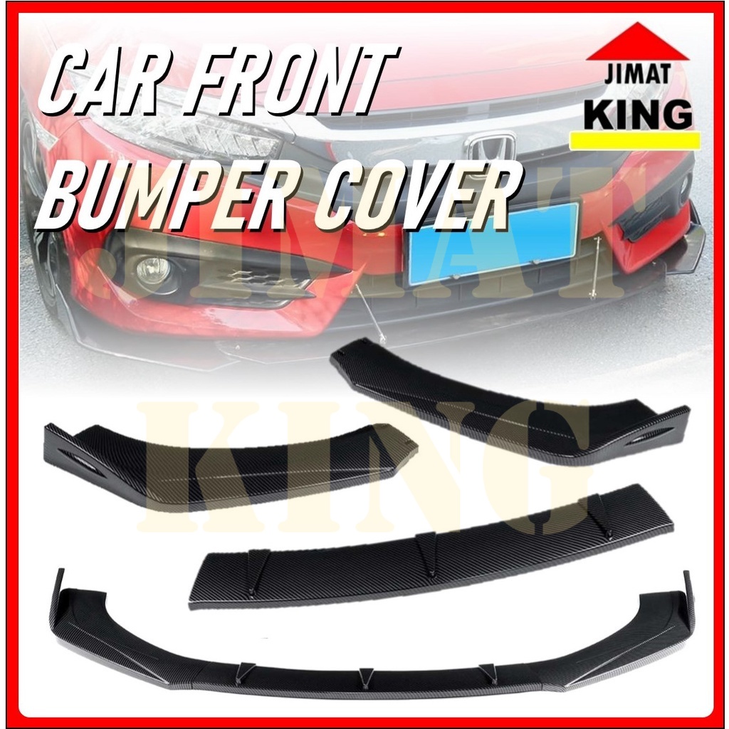 Car Bumper Kereta Universal Diffuser Carbon Fiber Adjustable Car Front