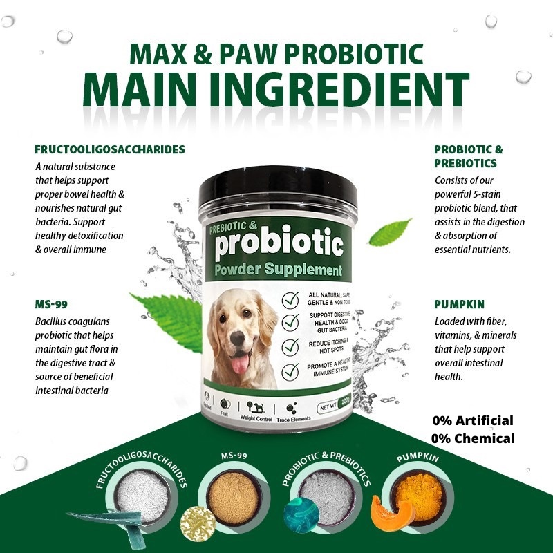 Pawpaw Max&Paw Probiotic for Dog Pet Cat Vitamin Probiotik Prebiotic