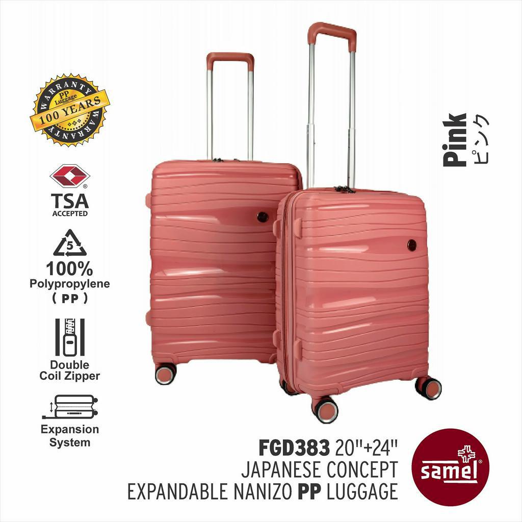 Samel 2 In 1 Japaneses Concept Expandable AntiTheft Zipper Luggage Set