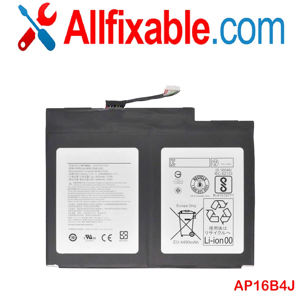 Acer Aspire Switch Alpha 12 SA527 SA5271 AP16B4J 2ICP4/78/104 Series