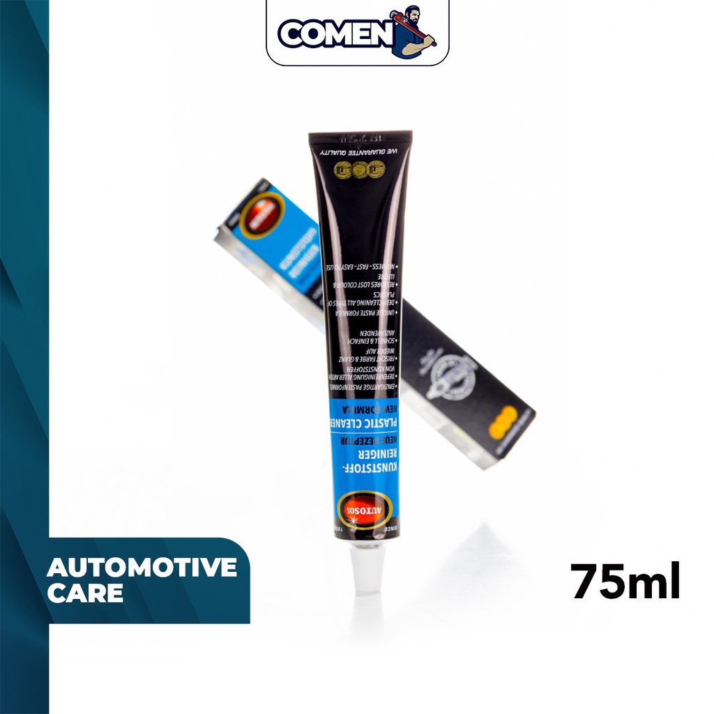 AUTOSOL Plastic Cleaner 75ML Car Plastic Lamp Cover Cleaner Polish Cream Wax Pengilat Plastik