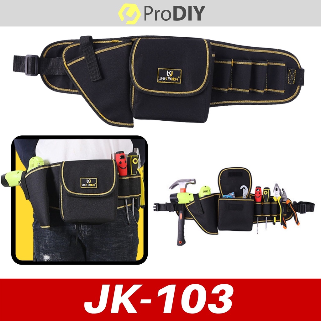 PRODIY Hardware Tool Kit Bag Waist Pocket Pouch Tool Bag Tools Storage