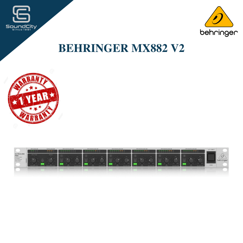 BEHRINGER MX882 V2 Rackmount Mixer / Splitter (Ready Stock) Shopee