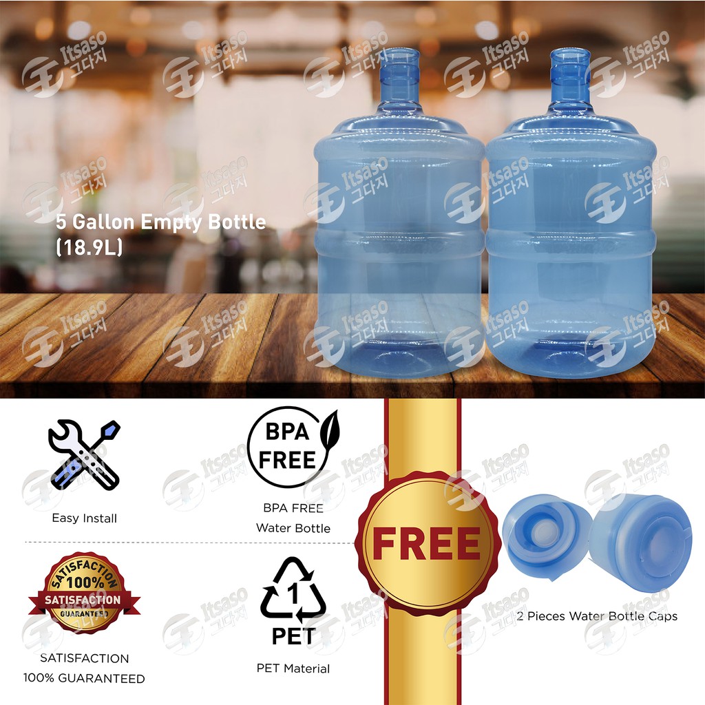 5 Gallon Empty Bottles (2 unit x 18.9L) Shopee Malaysia
