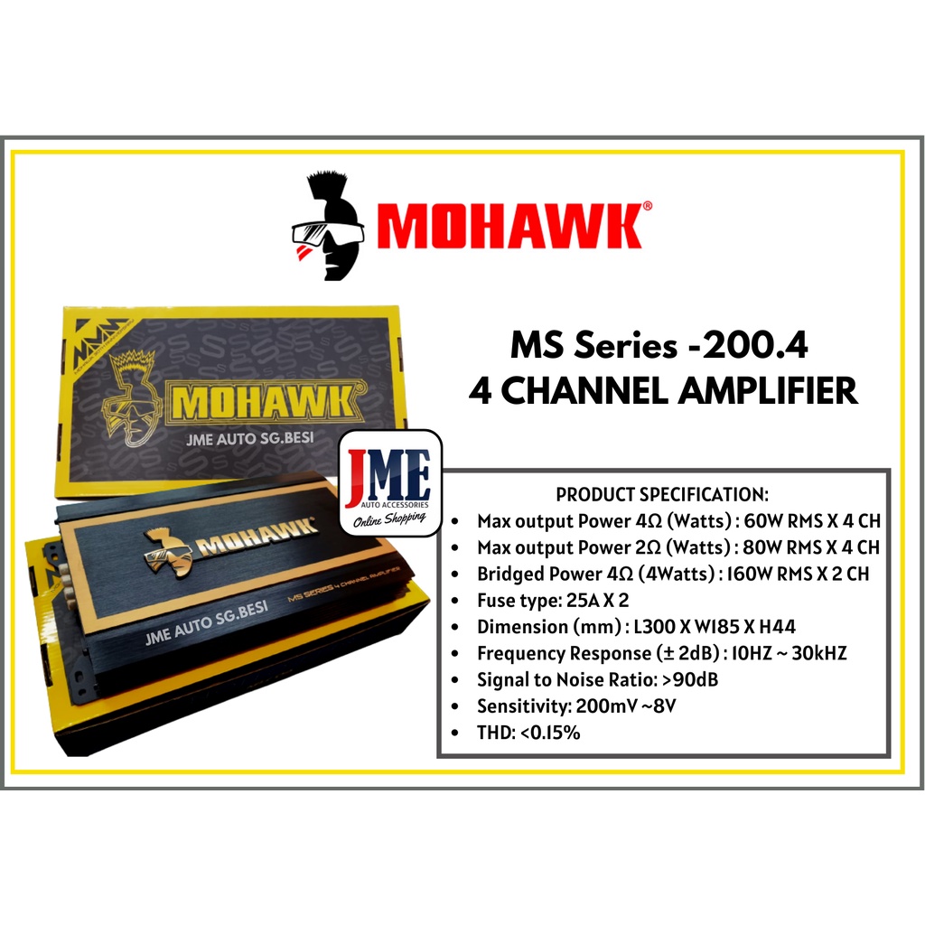 [INSTALLATION] MOHAWK SERIES 2 CHANNEL / 4 CHANNEL / MONOBLOCK