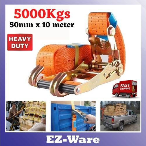 2" x 10M x 3 Tons Heavy Duty Lorry Ratchet Strap TieDown With Metal