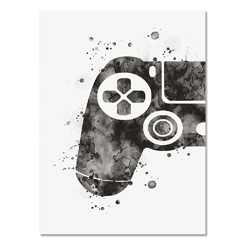 ASTRDECOR Game Room Wall Art Poster Gamepad Bedroom Decor Canvas