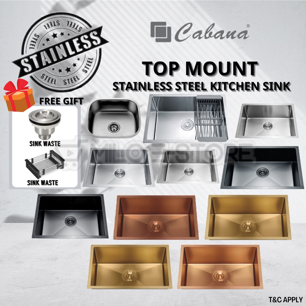 CABANA SINK BEST SALES Top10 Undermount Premium Stainless Steel 304
