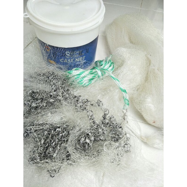 Jala tangsi udang& ikan 0.25mm>0.40mm x 1/2" & 3/4" &1"& 1 1/4"& 1 1/2