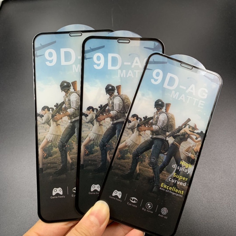 PUBG MATTE 9D IPHONE TEMPERED GLASS IP6 6+ IP 7 8 PLUS XS MAX XR 11 PRO