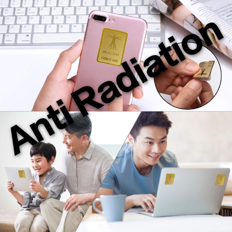 100 Ori 24K Gold Healthy Scalar Energy Stickers EMR Protection Anti