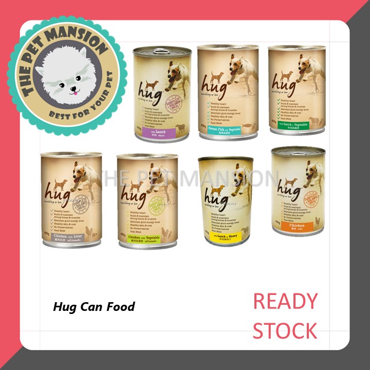 Hug Dog Canned Food 400g Dog Wet Food (Chicken/ Chicken Liver/Chicken