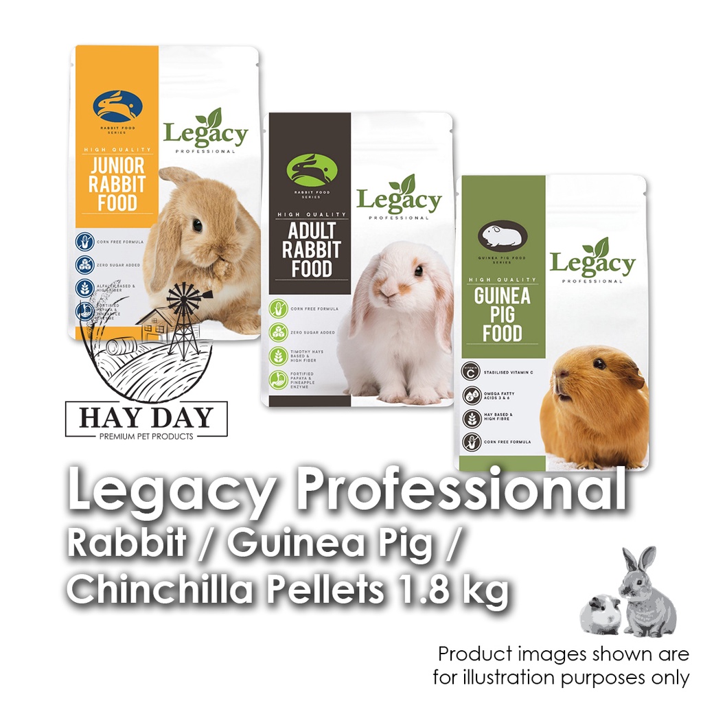 Legacy Professional Rabbits / Guinea Pigs Pet Food Pellet 1.8 kg