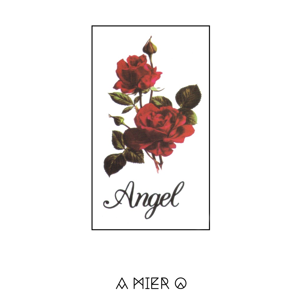 Temporary Tattoo Red Rose Angel Shopee Malaysia