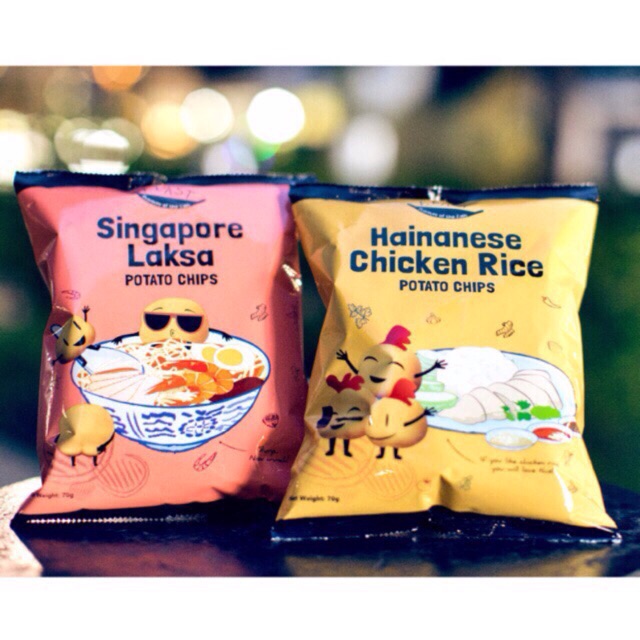 F.EAST Singapore Laksa Potato Chips / Hainanese Chicken Rice Potato