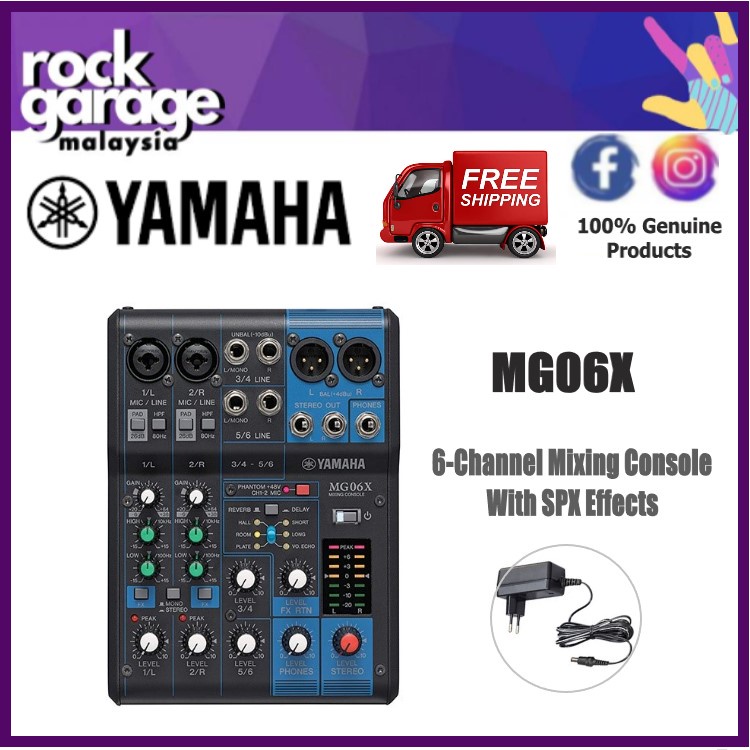 Yamaha MG06X 6 Channel Analog Mixer Mixing Console with Effect (MG06 MG 06X) Shopee Malaysia