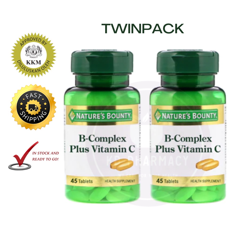 Nature's Bounty Plus Vitamin C 45's x 2 Shopee Malaysia