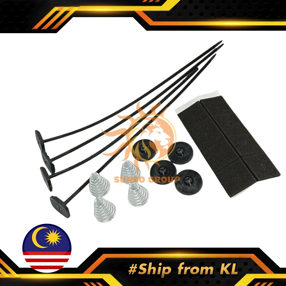 Universal Radiator Engine Fan Mounting Protective Cable Ties Springs