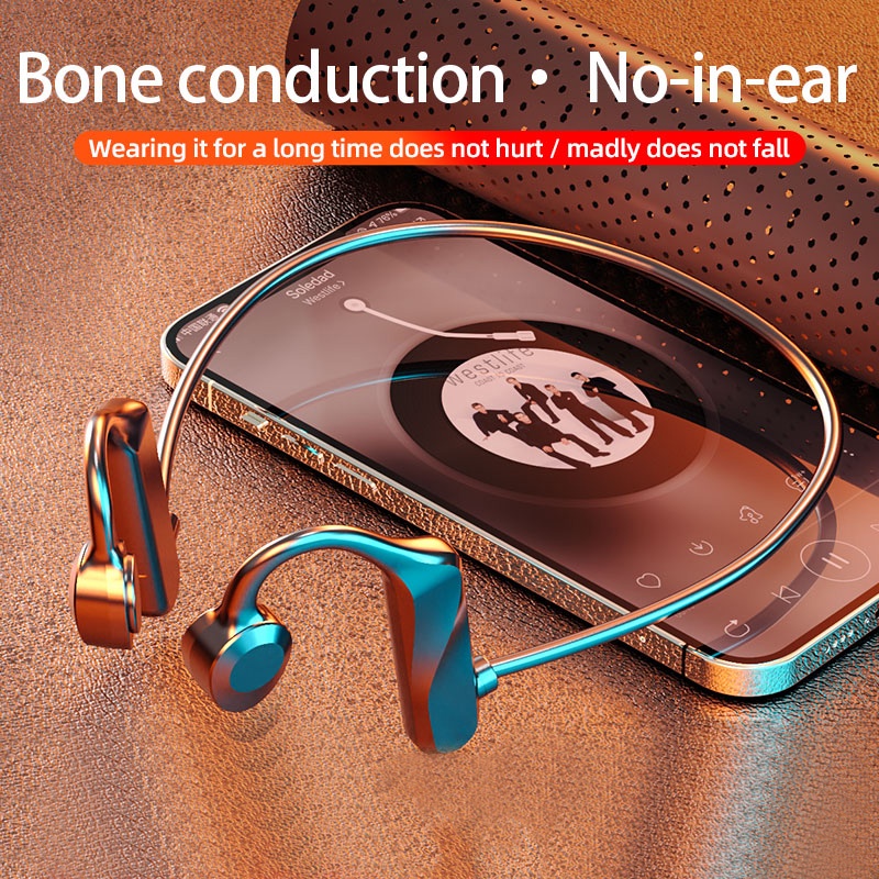 New K69 Bone Conduction Bluetooth 5.2 Wireless Earphones Not InEar