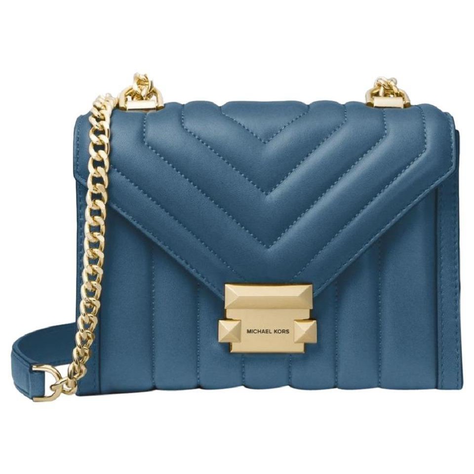 MICHAEL KORS WHITNEY SMALL QUILTED LEATHER CONVERTIBLE SHOULDER BAG
