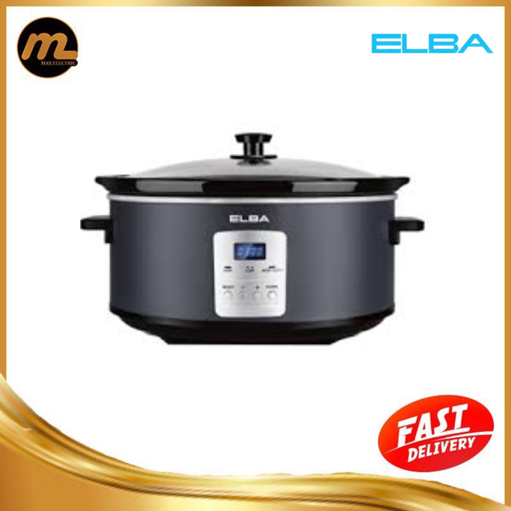 ELBA Digital Slow Cooker ESCOK6527D(GR) Programmable Countdown Timer