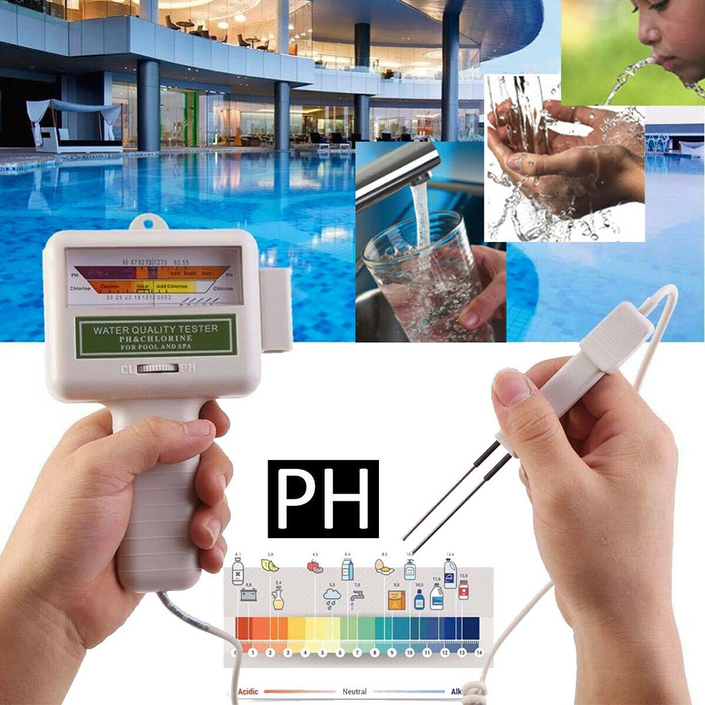 PC101 PH CL2 Chlorine Tester Water Quality Tester Portable Home