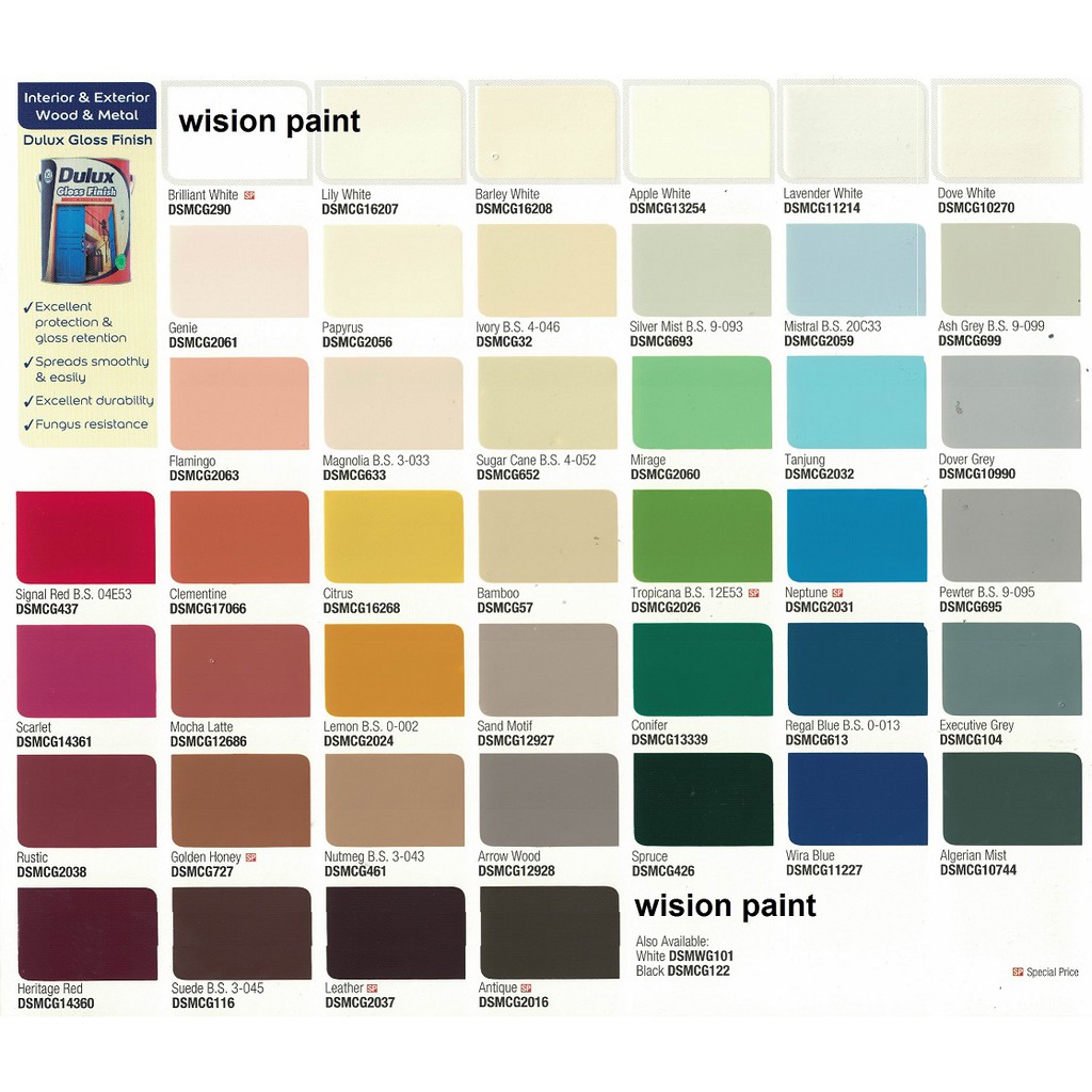 1L ( 1 LITER ) DULUX GLOSS FINISH FOR WOOD & METAL FINISH （ NEW AURA