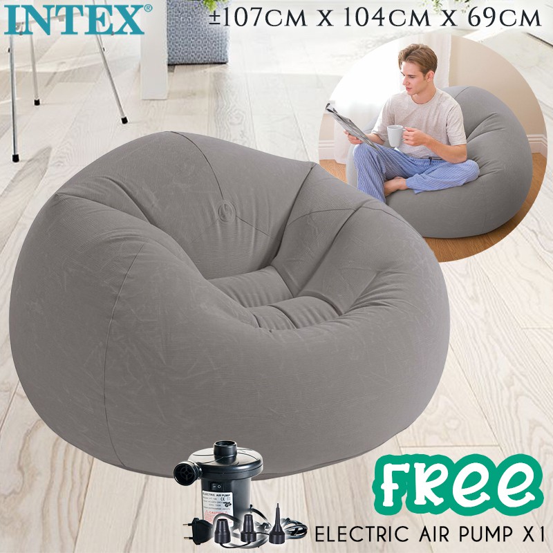 INTEX 68579 Beanless Bag Chair Inflatable Sofa Lazy Leisure Lounge