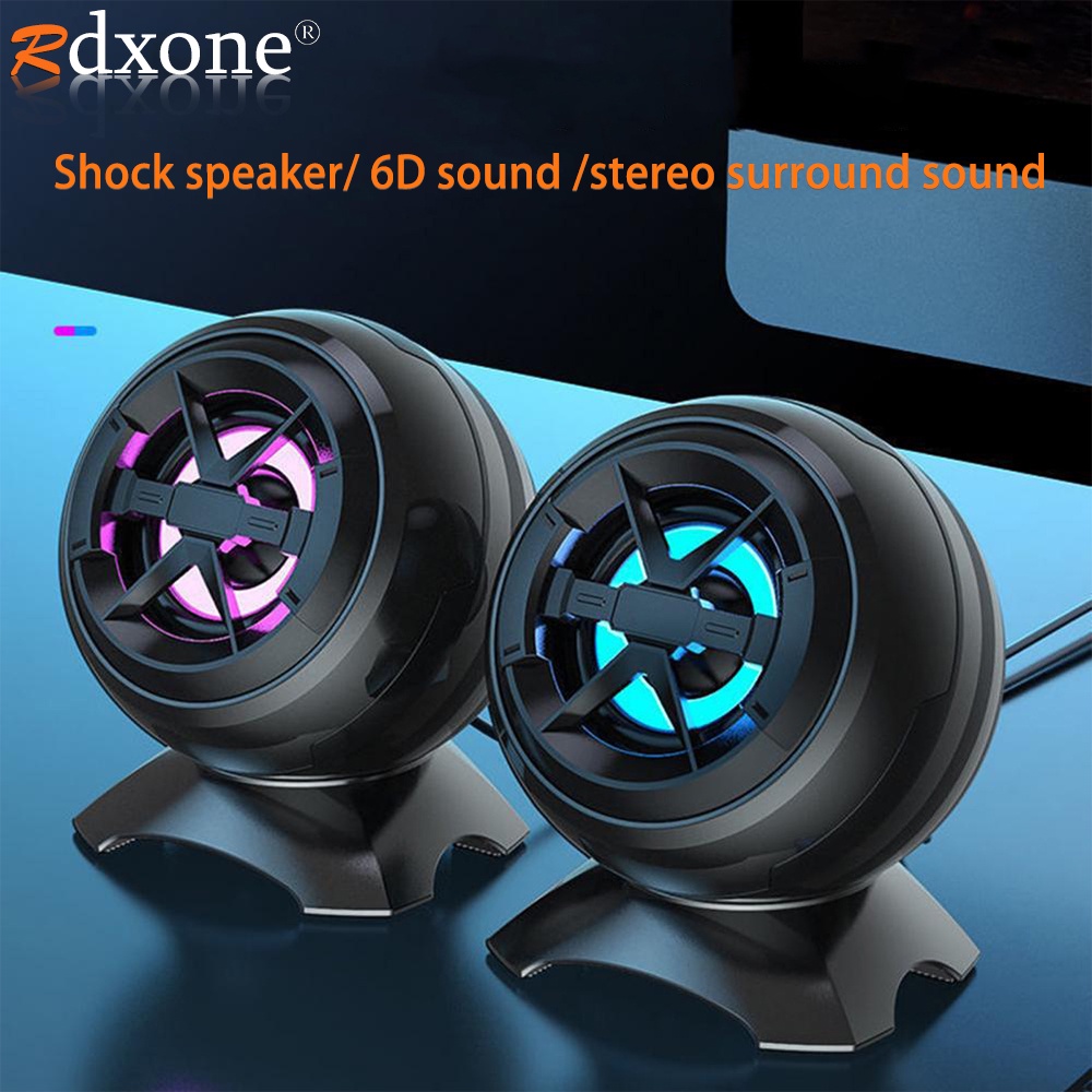 USB Wired Computer Speakers Deep Bass Sound Box Speaker For PC Laptop